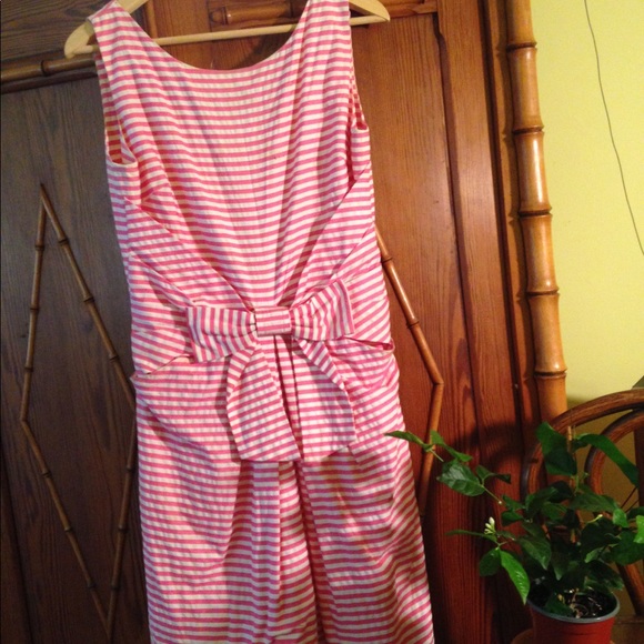 Kate spade pink & white striped dress size 8 - Picture 5 of 5